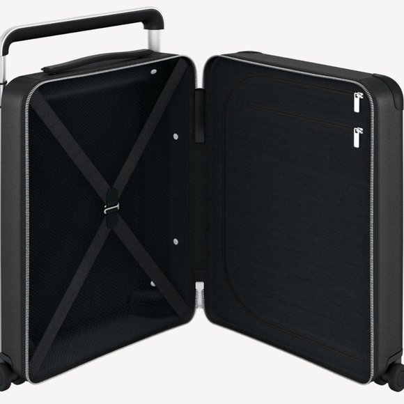 LOUIS VUITTON FOUR WHEELED CARRYON - Horizon 55 Taiga Leather Noir - M23260 - - Picture 11 of 12